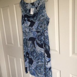 Talia Blue Paisley Dress Brand New with Tags